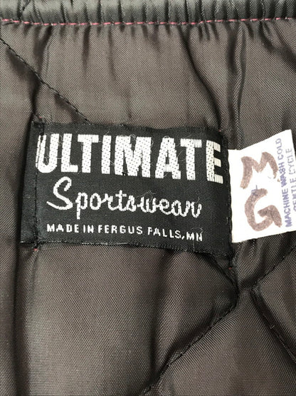 【中古品】【メンズ】 ULTIMATE SPORTWEAR アルティメット スポーツウェア NYLON STADIUM JACKET ナイロン スタジアムジャケット スタジャン アウター 146-260921-na-14-tagh サイズ：サイズ表記なし 下記参照 カラー：ボルドー系 万代Net店