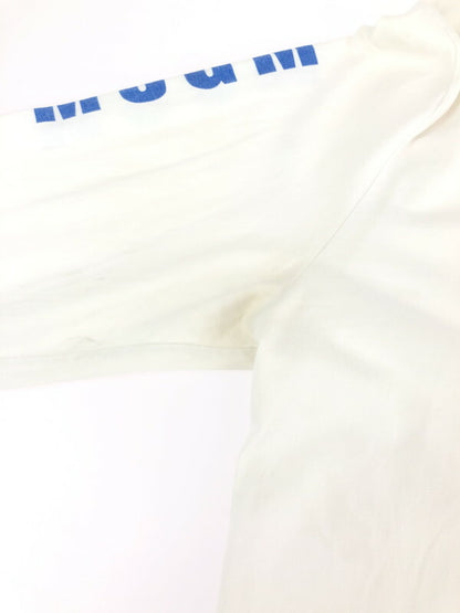 【現状渡し品】【メンズ】 MSGM エムエスジーエム 18SS FELPA REGULAR CON MACR 2440MM103 ロングスリーブ Tシャツ 長袖Tシャツ 141-231008-kk-24-tag サイズ：S カラー：ホワイト 万代Net店
