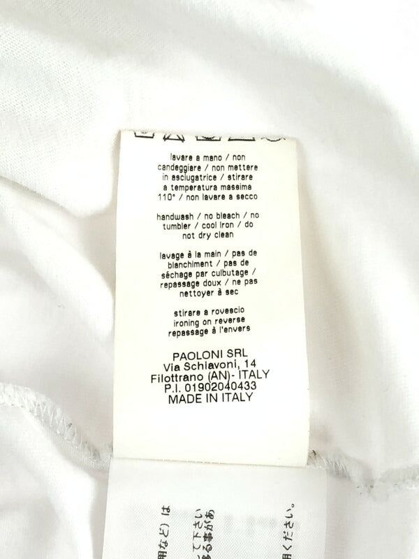 【現状渡し品】【メンズ】 MSGM エムエスジーエム 18SS FELPA REGULAR CON MACR 2440MM103 ロングスリーブ Tシャツ 長袖Tシャツ 141-231008-kk-24-tag サイズ：S カラー：ホワイト 万代Net店