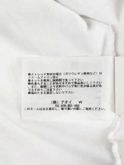 【現状渡し品】【メンズ】 MSGM エムエスジーエム 18SS FELPA REGULAR CON MACR 2440MM103 ロングスリーブ Tシャツ 長袖Tシャツ 141-231008-kk-24-tag サイズ：S カラー：ホワイト 万代Net店