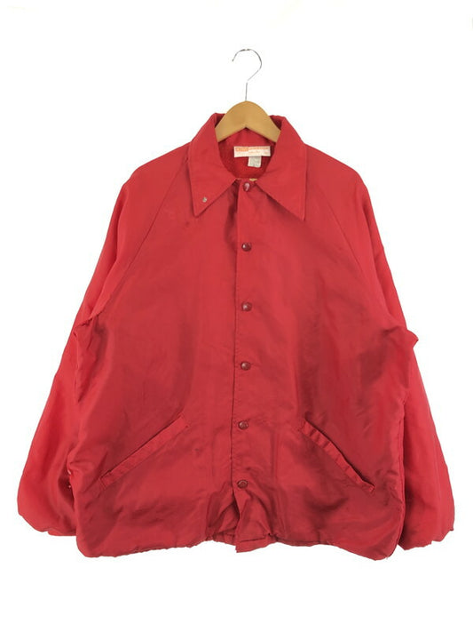 【現状渡し品】【メンズ】 ACTIVE GENERATION アクティブジェネレーション FLEECE COACH JACKET 裏フリース コートジャケット アウター 146-240127-kk-13-tag サイズ：XL カラー：レッド 万代Net店