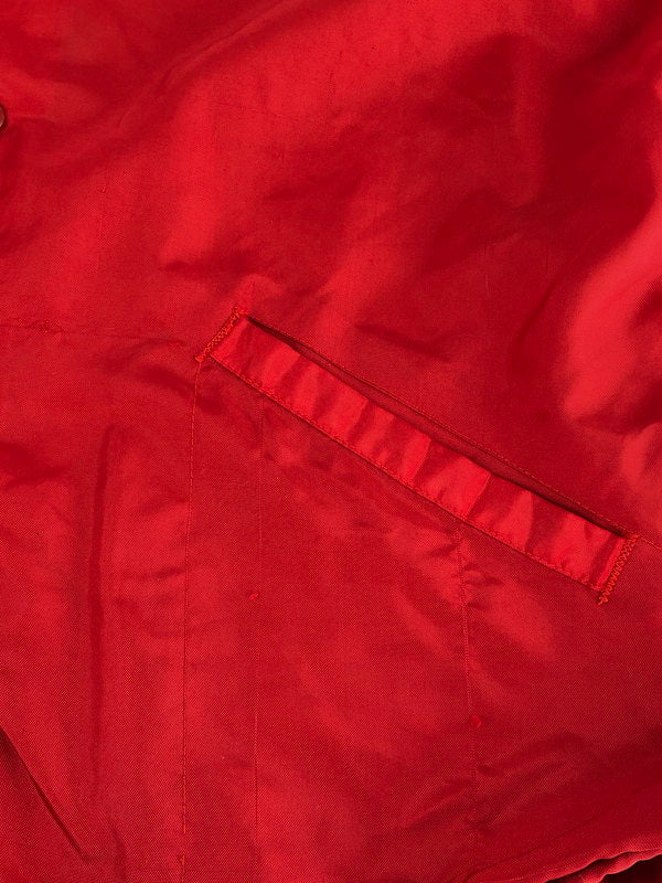 【現状渡し品】【メンズ】 ACTIVE GENERATION アクティブジェネレーション FLEECE COACH JACKET 裏フリース コートジャケット アウター 146-240127-kk-13-tag サイズ：XL カラー：レッド 万代Net店