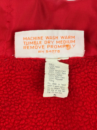 【現状渡し品】【メンズ】 ACTIVE GENERATION アクティブジェネレーション FLEECE COACH JACKET 裏フリース コートジャケット アウター 146-240127-kk-13-tag サイズ：XL カラー：レッド 万代Net店