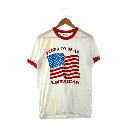 【現状渡し品】【メンズ】 STEDMAN ステッドマン 80-90's RINGER NECK T-SHIRT 80-90年代 リンガーネックTシャツ 146-220716-kk-10-tag サイズ：L カラー：ホワイト 万代Net店