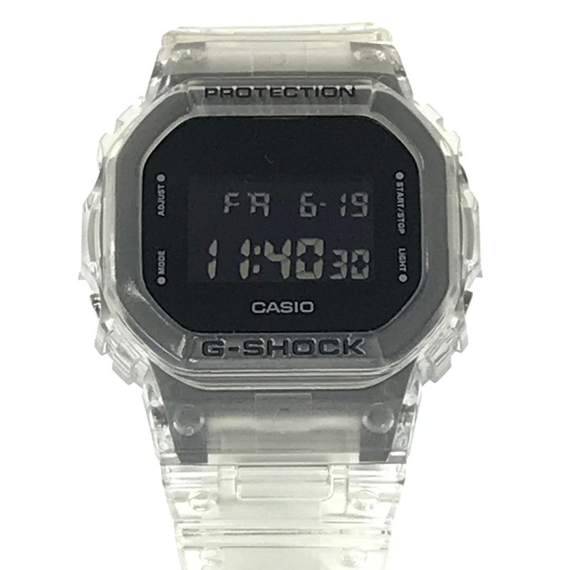 【中古美品】【メンズ】 G-SHOCK ジーショック 5600 SERIES DW-5600SKE-7 デジタル クォーツ 腕時計 アクセサリー 196-260620-rt-04-tagh カラー：クリア 万代Net店