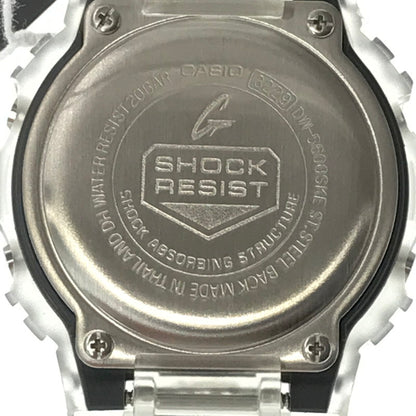 【中古美品】【メンズ】 G-SHOCK ジーショック 5600 SERIES DW-5600SKE-7 デジタル クォーツ 腕時計 アクセサリー 196-260620-rt-04-tagh カラー：クリア 万代Net店