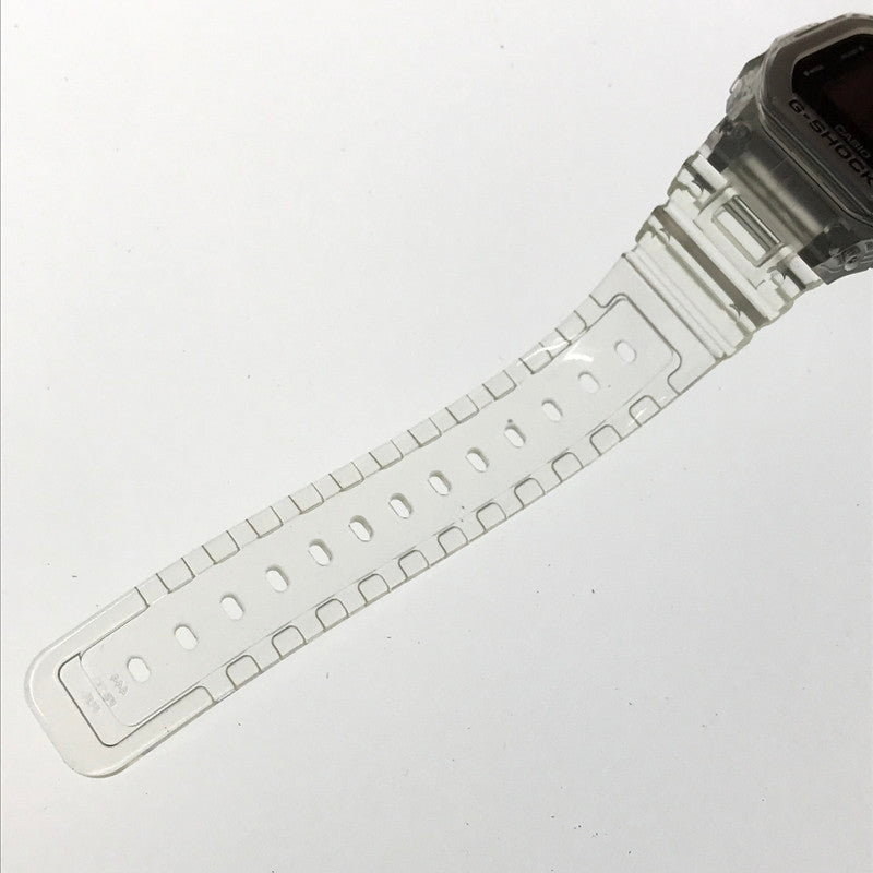 【中古美品】【メンズ】 G-SHOCK ジーショック 5600 SERIES DW-5600SKE-7 デジタル クォーツ 腕時計 アクセサリー 196-260620-rt-04-tagh カラー：クリア 万代Net店
