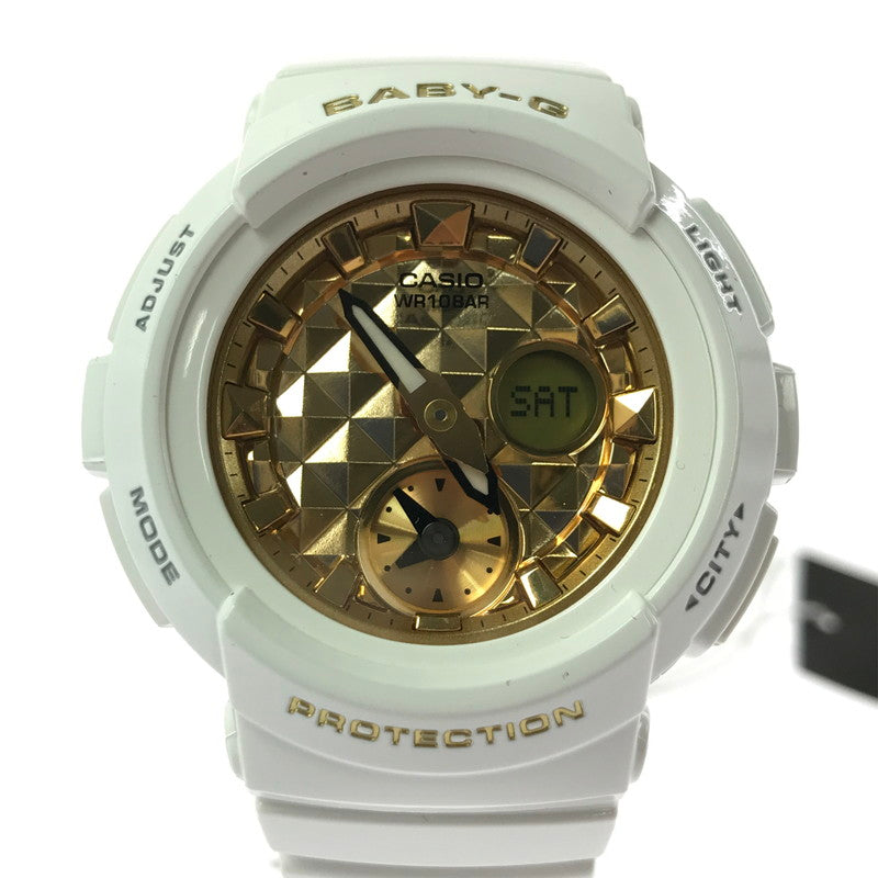 【中古美品】【レディース】 BABY-G ベイビージー BGA-195M-7ADR アナログ デジタル 海外モデル 腕時計 196-260621-rt-24-tagh カラー：ホワイト 万代Net店