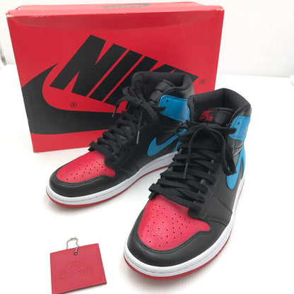 【中古美品】【メンズ】 NIKE ナイキ WMNS AIR JORDAN 1 HIGH OG UNC TO CHICAGO CD0461-046 ウィメンズ エアジョーダン1 ハイ OG スニーカー 靴 160-250124-hi-03-tag サイズ：27.5cm US 10.5 カラー：BLACK/RED/BLUE 万代Net店
