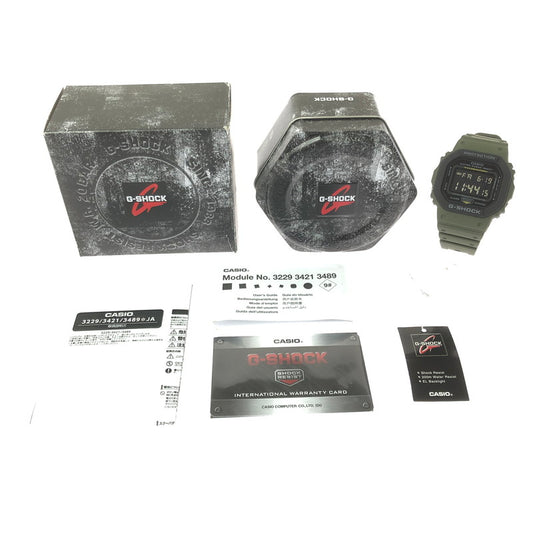 【中古美品】【メンズ】 G-SHOCK ジーショック DIGITAL DW-5610SU-3DR デジタル クォーツ 腕時計 196-260620-ty-04-tagh カラー：オリーブグリーン 万代Net店