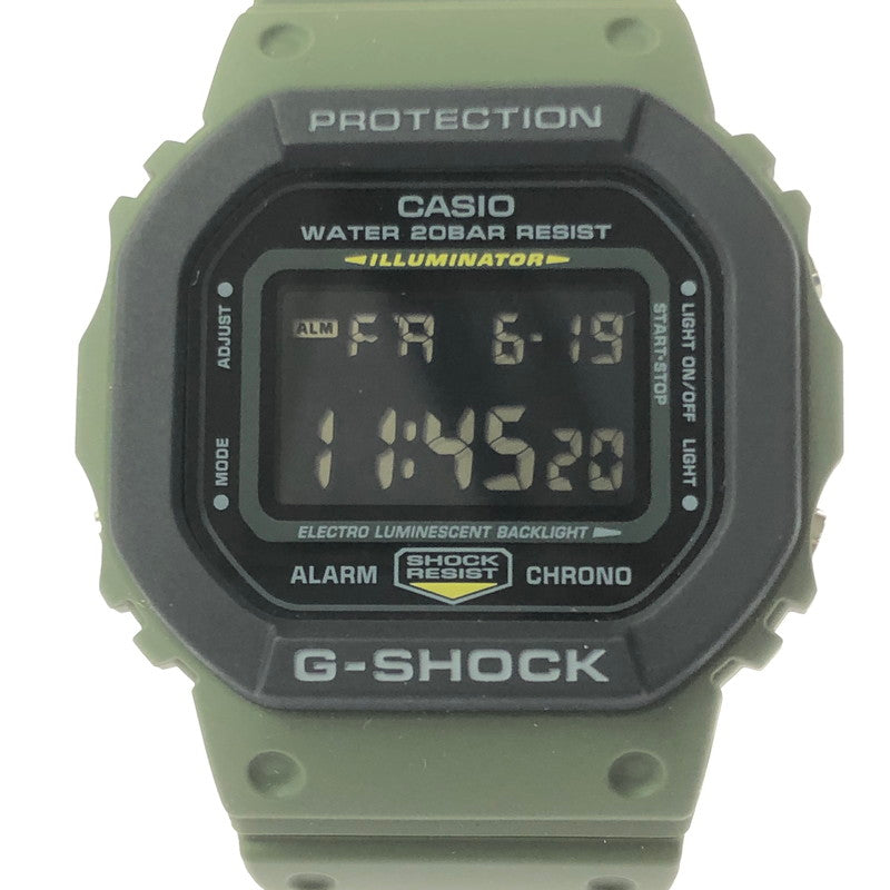 【中古美品】【メンズ】 G-SHOCK ジーショック DIGITAL DW-5610SU-3DR デジタル クォーツ 腕時計 196-260620-ty-04-tagh カラー：オリーブグリーン 万代Net店