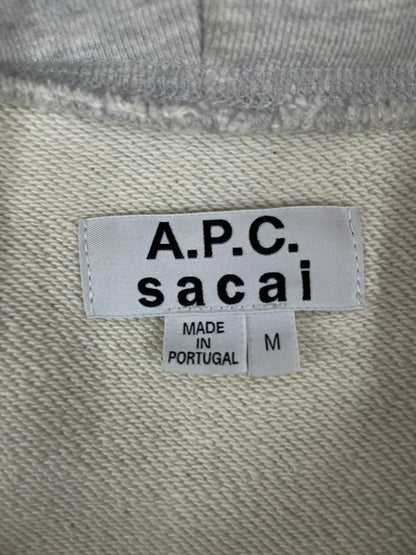 【中古品】【メンズ】 A.P.C. アーペーセー SACAI 24213-1-31082 TAIYO HOODIE パーカー 140-250119-NK-06-yok サイズ：M カラー：ホワイト系 万代Net店