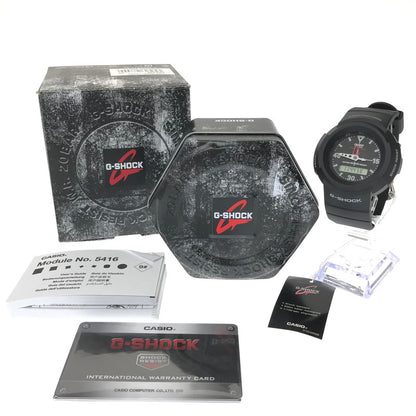 【中古美品】【メンズ】 G-SHOCK ジーショック AW-500 SERIES AW-500E-1EDR アナログ デジタル クォーツ 腕時計 アクセサリー 196-260620-rt-03-tagh カラー：ブラック 万代Net店