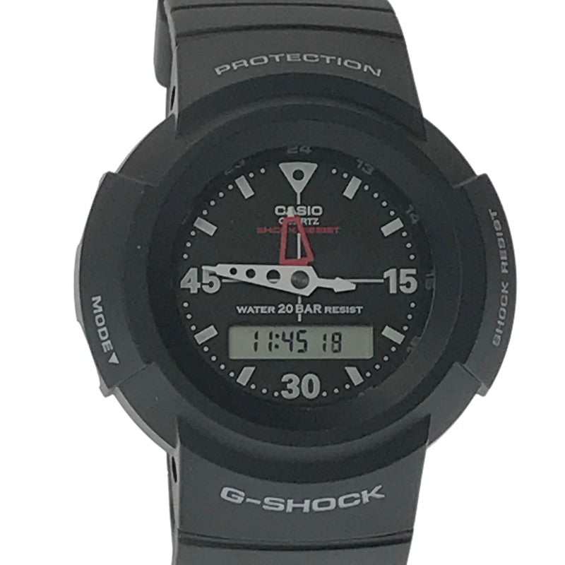 【中古美品】【メンズ】 G-SHOCK ジーショック AW-500 SERIES AW-500E-1EDR アナログ デジタル クォーツ 腕時計 アクセサリー 196-260620-rt-03-tagh カラー：ブラック 万代Net店