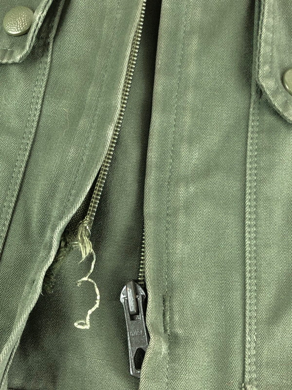【ジャンク品】【メンズ】 SWISS ARMY スイス軍 FIELD JACKET VINTAGE フィールドジャケット ヴィンテージ AILEEジッパー ライトアウター 146-231103-kk-13-tag サイズ：表記無し カラー：オリーブ 万代Net店