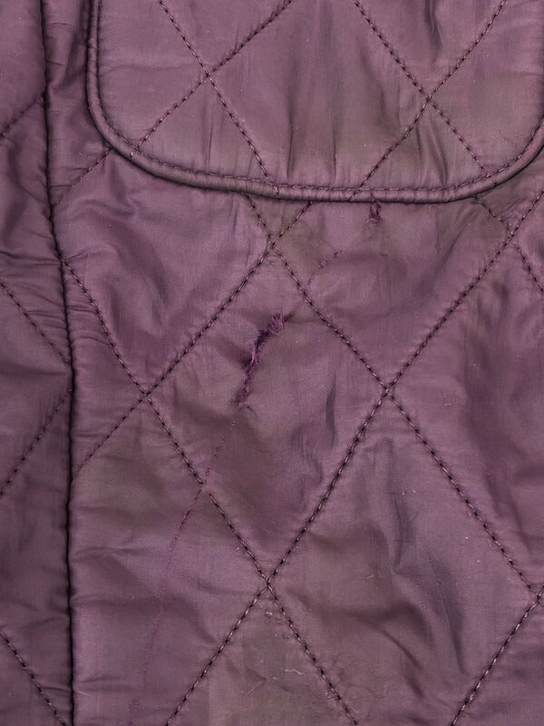 【現状渡し品】【レディース】 Barbour バーブァー UTILITY POLAR QUILT JACKET ユーティリティー ポーラー キルトジャケット ライトアウター 144-231008-kk-26-tag サイズ：UK14 カラー：パープル 万代Net店