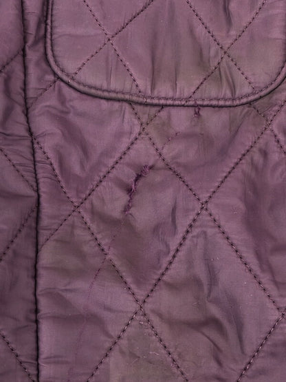 【現状渡し品】【レディース】 Barbour バーブァー UTILITY POLAR QUILT JACKET ユーティリティー ポーラー キルトジャケット ライトアウター 144-231008-kk-26-tag サイズ：UK14 カラー：パープル 万代Net店