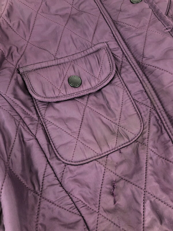 【現状渡し品】【レディース】 Barbour バーブァー UTILITY POLAR QUILT JACKET ユーティリティー ポーラー キルトジャケット ライトアウター 144-231008-kk-26-tag サイズ：UK14 カラー：パープル 万代Net店