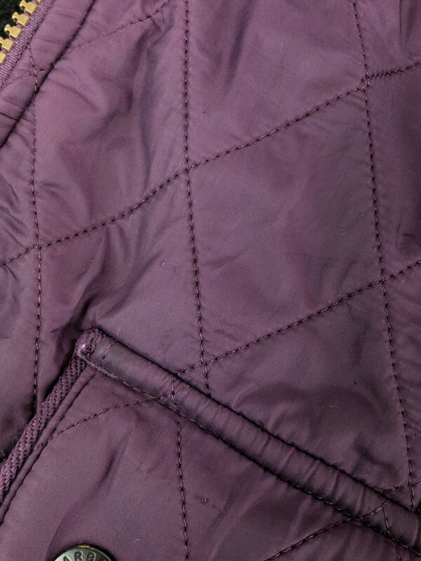 【現状渡し品】【レディース】 Barbour バーブァー UTILITY POLAR QUILT JACKET ユーティリティー ポーラー キルトジャケット ライトアウター 144-231008-kk-26-tag サイズ：UK14 カラー：パープル 万代Net店