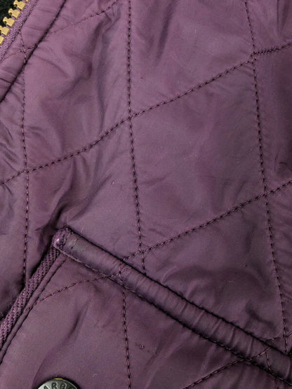 【現状渡し品】【レディース】 Barbour バーブァー UTILITY POLAR QUILT JACKET ユーティリティー ポーラー キルトジャケット ライトアウター 144-231008-kk-26-tag サイズ：UK14 カラー：パープル 万代Net店
