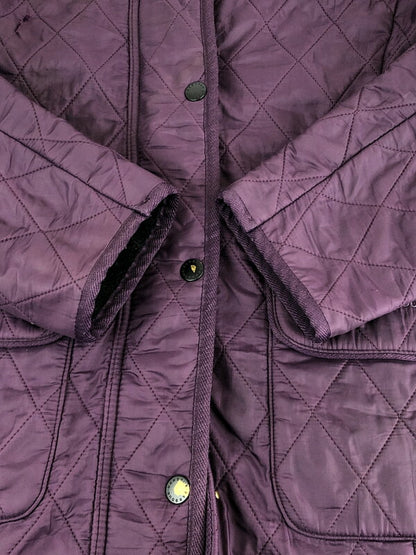 【現状渡し品】【レディース】 Barbour バーブァー UTILITY POLAR QUILT JACKET ユーティリティー ポーラー キルトジャケット ライトアウター 144-231008-kk-26-tag サイズ：UK14 カラー：パープル 万代Net店