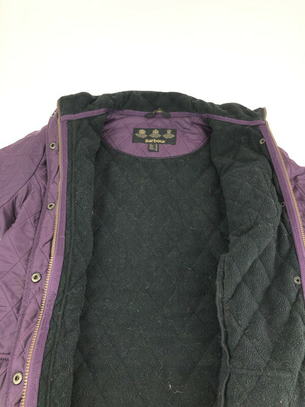 【現状渡し品】【レディース】 Barbour バーブァー UTILITY POLAR QUILT JACKET ユーティリティー ポーラー キルトジャケット ライトアウター 144-231008-kk-26-tag サイズ：UK14 カラー：パープル 万代Net店