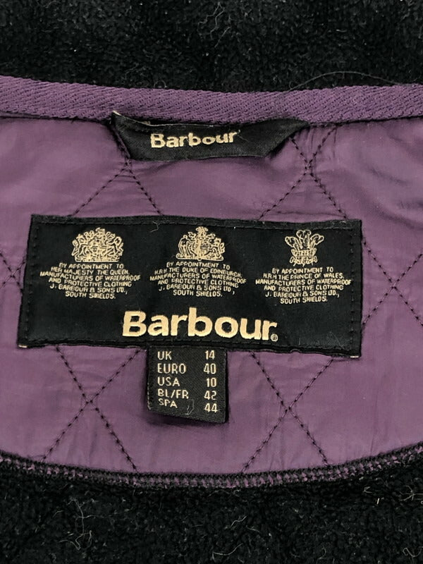【現状渡し品】【レディース】 Barbour バーブァー UTILITY POLAR QUILT JACKET ユーティリティー ポーラー キルトジャケット ライトアウター 144-231008-kk-26-tag サイズ：UK14 カラー：パープル 万代Net店