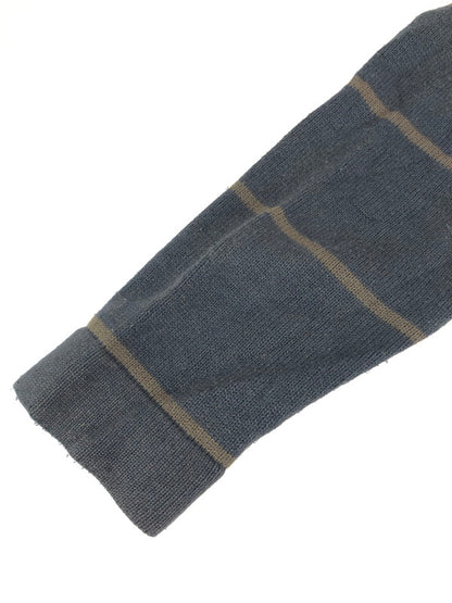 【現状渡し品】【メンズ】 LACOSTE ラコステ BORDER KNIT ZIP UP JACKET ボーダーニットジップブルゾン 146-231212-mo-16-tag サイズ：4 カラー：ダークグレー 万代Net店