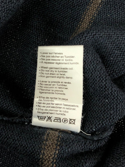 【現状渡し品】【メンズ】 LACOSTE ラコステ BORDER KNIT ZIP UP JACKET ボーダーニットジップブルゾン 146-231212-mo-16-tag サイズ：4 カラー：ダークグレー 万代Net店