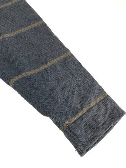 【現状渡し品】【メンズ】 LACOSTE ラコステ BORDER KNIT ZIP UP JACKET ボーダーニットジップブルゾン 146-231212-mo-16-tag サイズ：4 カラー：ダークグレー 万代Net店