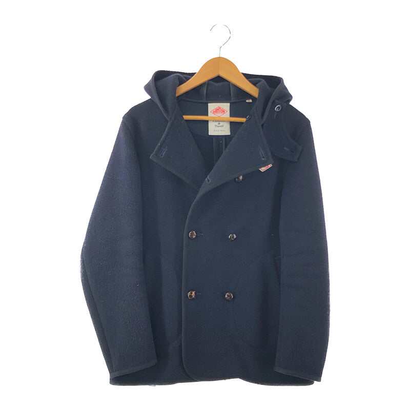 【中古品】【メンズ】 WOOL DOUBLE BUTTON MOSSER COAT 12A-SL-001 JD-8239 WOM ウール ダブルボタン モッサコート アウター 144-220702-rs-08-tag サイズ：40 カラー：ネイビー 万代Net店