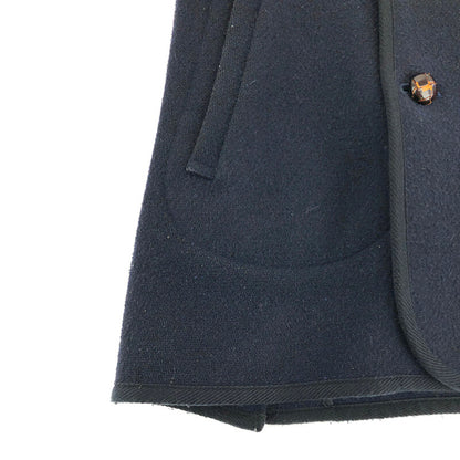 【中古品】【メンズ】 WOOL DOUBLE BUTTON MOSSER COAT 12A-SL-001 JD-8239 WOM ウール ダブルボタン モッサコート アウター 144-220702-rs-08-tag サイズ：40 カラー：ネイビー 万代Net店