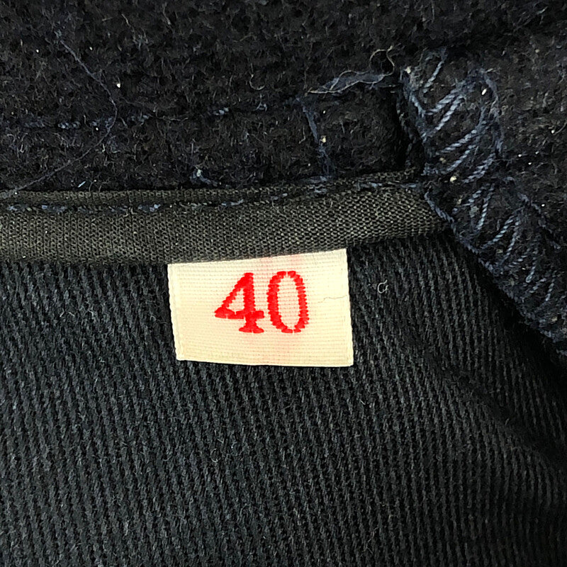 【中古品】【メンズ】 WOOL DOUBLE BUTTON MOSSER COAT 12A-SL-001 JD-8239 WOM ウール ダブルボタン モッサコート アウター 144-220702-rs-08-tag サイズ：40 カラー：ネイビー 万代Net店