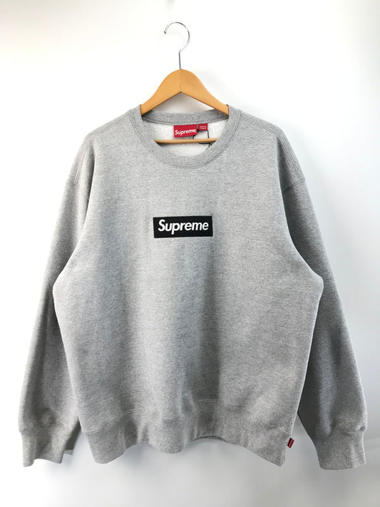【中古品】【メンズ】 Supreme シュプリーム 22AW BOX LOGO CREWNECK SWEATSHIRT ボックス ロゴ クルーネック スウェットシャツ トレーナー トップス 149-251123-rt-09-tag サイズ：L カラー：グレー 万代Net店