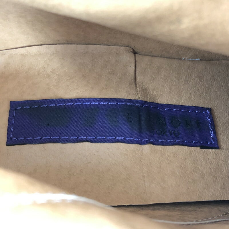 【中古品】【レディース】 ELENORE SQUARE TOE LONG BOOTS エレノア スクエアトゥ ロングブーツ 靴 167-230910-kk-26-tag サイズ：24.5cm カラー：ブラウン 万代Net店