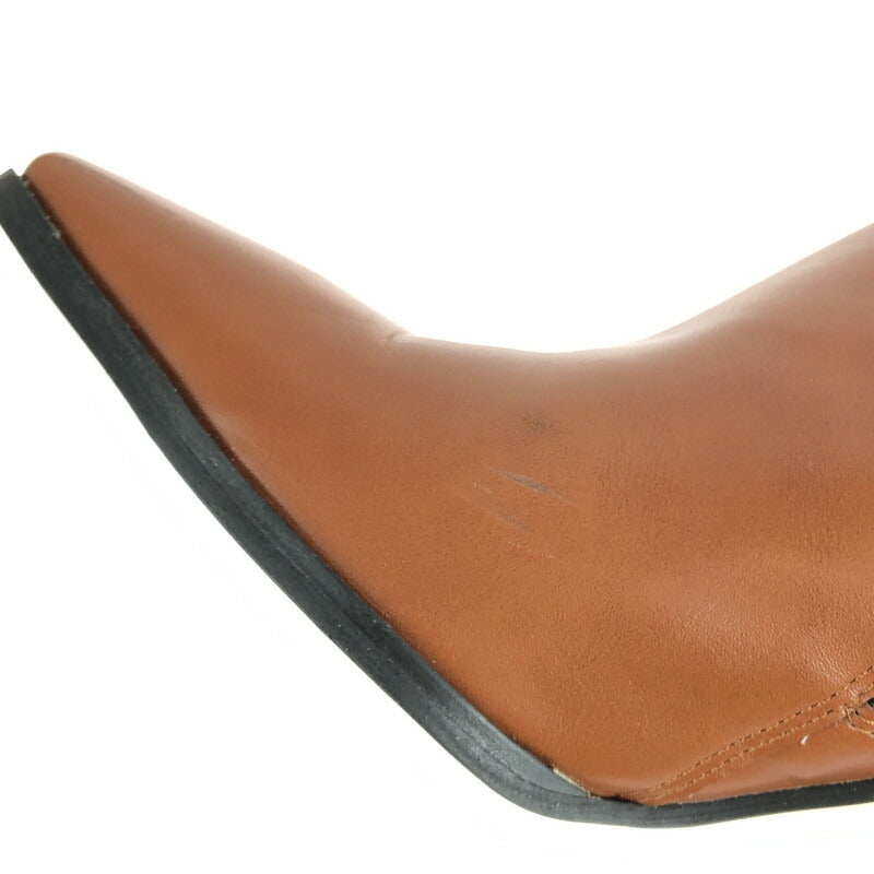 【中古品】【レディース】 ELENORE SQUARE TOE LONG BOOTS エレノア スクエアトゥ ロングブーツ 靴 167-230910-kk-26-tag サイズ：24.5cm カラー：ブラウン 万代Net店