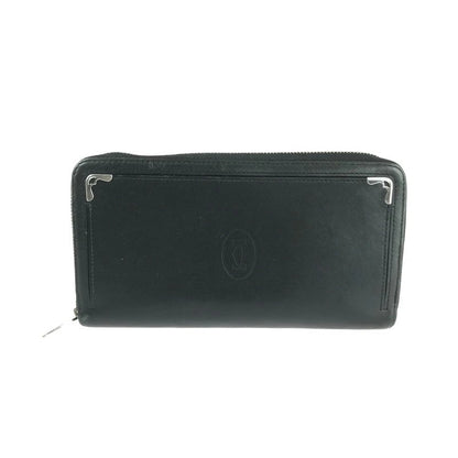【中古品】【メンズ】 CARTIER カルティエ MUST DE CARTIER ZIPPED INTERNATIONAL WALLET L3001489 ジップド インターナショナルウォレット 長財布 181-240111-kk-36-tag カラー：ブラック 万代Net店