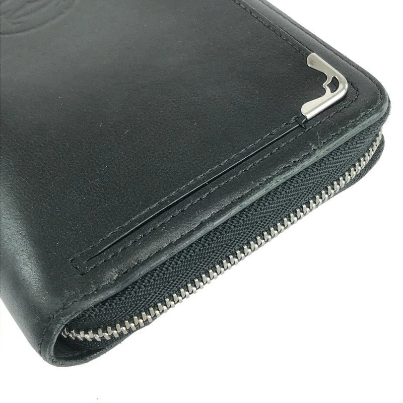 【中古品】【メンズ】 CARTIER カルティエ MUST DE CARTIER ZIPPED INTERNATIONAL WALLET L3001489 ジップド インターナショナルウォレット 長財布 181-240111-kk-36-tag カラー：ブラック 万代Net店