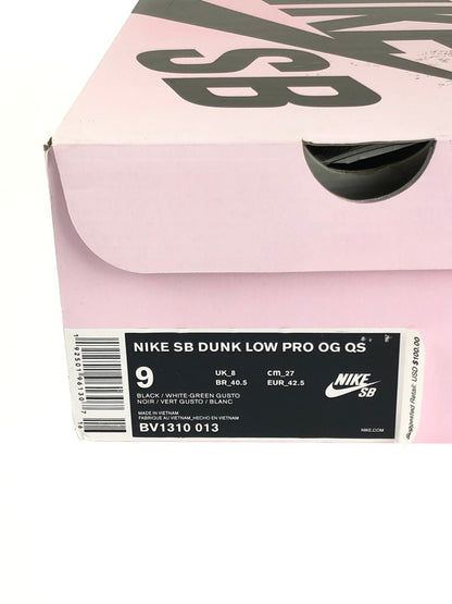 【中古品】【メンズ】 NIKE ナイキ SB DUNK LOW PRO OG QS STAPLE/PIGEON BV1310-013 スケートボーディング ダンク ロー プロ ステイプル/パンダ ピジョン スニーカー 靴 160-240513-kk-23-tag カラー：BLACK/WHITE-GREEN GUSTO 万代Net店