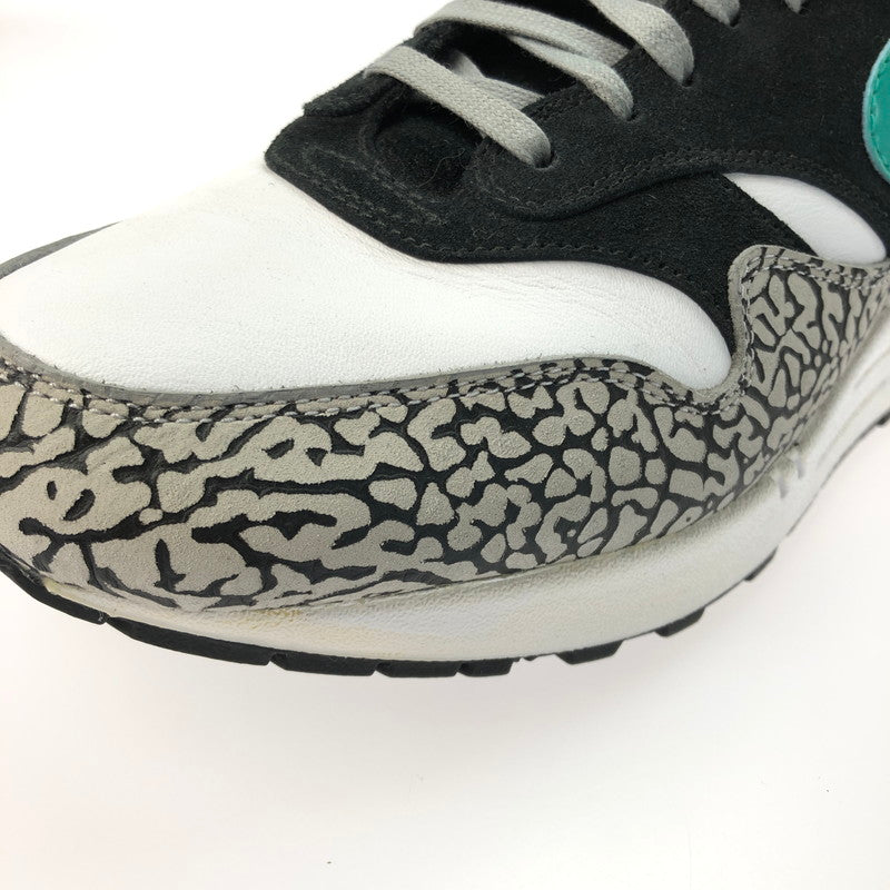 【中古品】【メンズ】 NIKE ナイキ ×ATMOS アトモス 別注 コラボ AIR MAX 1 PREMIUM RETRO 908366-001 エアマックス 1 プレミアム レトロ スニーカー 靴 160-250226-yk-31-tag サイズ：27cm/US9 カラー：MEDIUM GREY/CLEAR JADE-BLACK 万代Net店