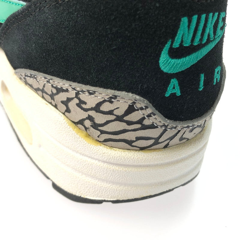 【中古品】【メンズ】 NIKE ナイキ ×ATMOS アトモス 別注 コラボ AIR MAX 1 PREMIUM RETRO 908366-001 エアマックス 1 プレミアム レトロ スニーカー 靴 160-250226-yk-31-tag サイズ：27cm/US9 カラー：MEDIUM GREY/CLEAR JADE-BLACK 万代Net店