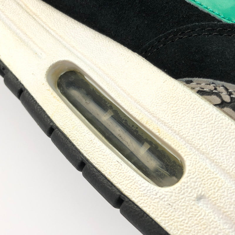 【中古品】【メンズ】 NIKE ナイキ ×ATMOS アトモス 別注 コラボ AIR MAX 1 PREMIUM RETRO 908366-001 エアマックス 1 プレミアム レトロ スニーカー 靴 160-250226-yk-31-tag サイズ：27cm/US9 カラー：MEDIUM GREY/CLEAR JADE-BLACK 万代Net店