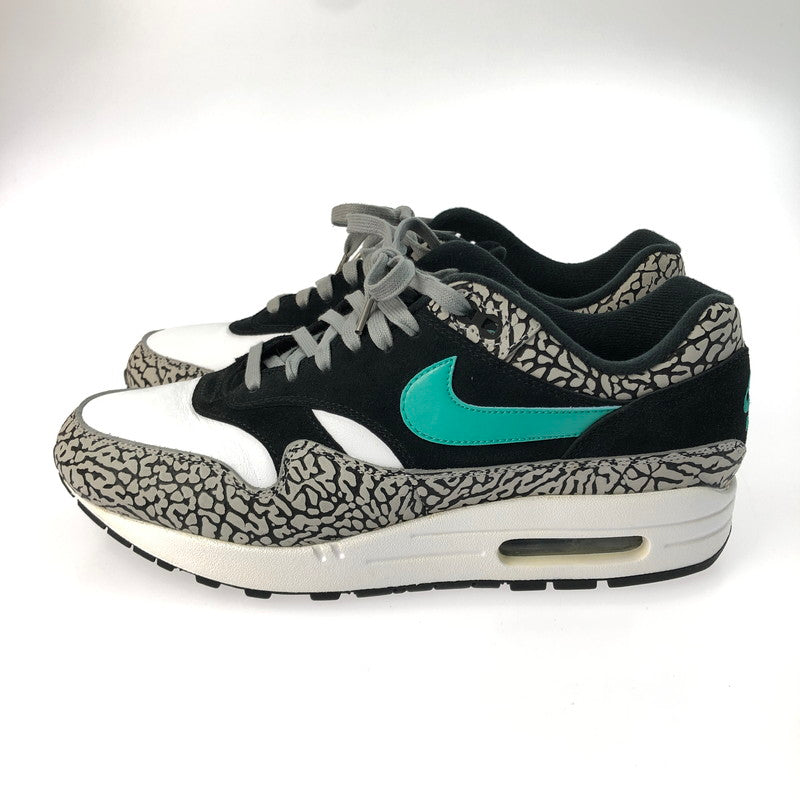 【中古品】【メンズ】 NIKE ナイキ ×ATMOS アトモス 別注 コラボ AIR MAX 1 PREMIUM RETRO 908366-001 エアマックス 1 プレミアム レトロ スニーカー 靴 160-250226-yk-31-tag サイズ：27cm/US9 カラー：MEDIUM GREY/CLEAR JADE-BLACK 万代Net店