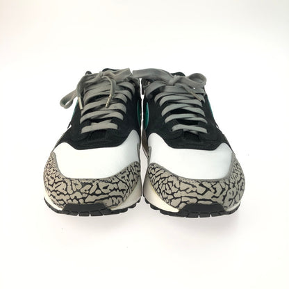 【中古品】【メンズ】 NIKE ナイキ ×ATMOS アトモス 別注 コラボ AIR MAX 1 PREMIUM RETRO 908366-001 エアマックス 1 プレミアム レトロ スニーカー 靴 160-250226-yk-31-tag サイズ：27cm/US9 カラー：MEDIUM GREY/CLEAR JADE-BLACK 万代Net店