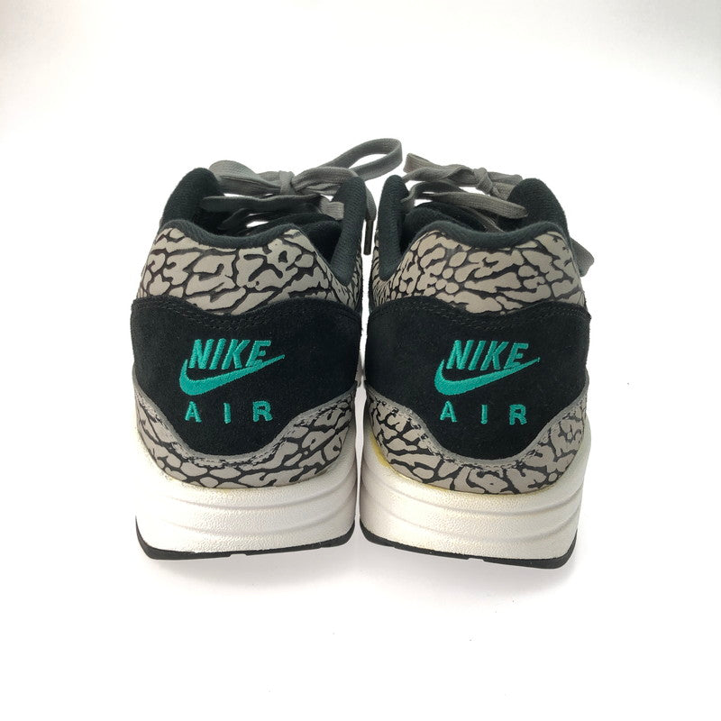 【中古品】【メンズ】 NIKE ナイキ ×ATMOS アトモス 別注 コラボ AIR MAX 1 PREMIUM RETRO 908366-001 エアマックス 1 プレミアム レトロ スニーカー 靴 160-250226-yk-31-tag サイズ：27cm/US9 カラー：MEDIUM GREY/CLEAR JADE-BLACK 万代Net店