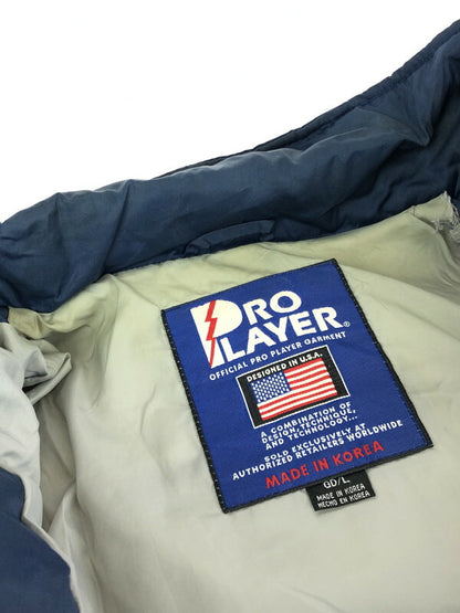 【ジャンク品】【メンズ】 PRO LAYER プロレイヤー PENN STATE NYLON PUFFY JACKET ペンシルベニア大学 ナイロンパフィージャケット 中綿ジャケット アウター 147-230326-hi-12-tag サイズ：L カラー：ネイビー 万代Net店