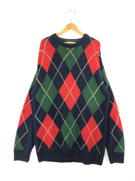 【中古品】【メンズ】 ALLY-HO タリーホー ARGYLE KNIT アーガイルニット セーター 147-230901-mo-24-tag サイズ：XL カラー：マルチカラー 万代Net店