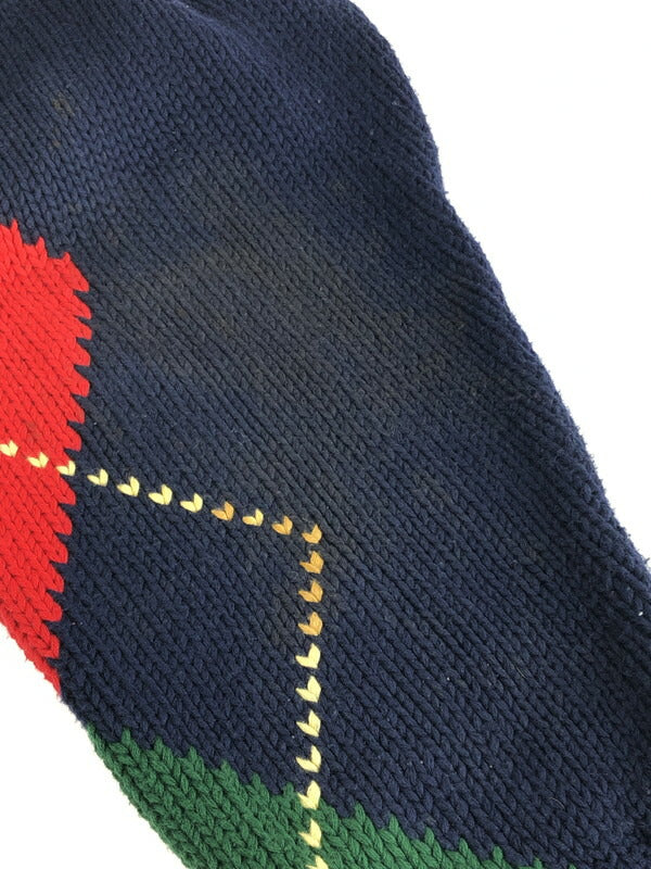 【中古品】【メンズ】 ALLY-HO タリーホー ARGYLE KNIT アーガイルニット セーター 147-230901-mo-24-tag サイズ：XL カラー：マルチカラー 万代Net店