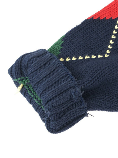 【中古品】【メンズ】 ALLY-HO タリーホー ARGYLE KNIT アーガイルニット セーター 147-230901-mo-24-tag サイズ：XL カラー：マルチカラー 万代Net店