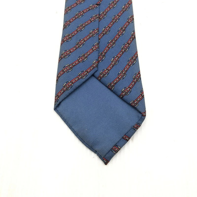 【現状渡し品】【メンズ】 HERMES エルメス レジメンタルネクタイ 服飾小物 スーツ小物 183-211008-hi-02-tag カラー：ライトブルー 万代Net店